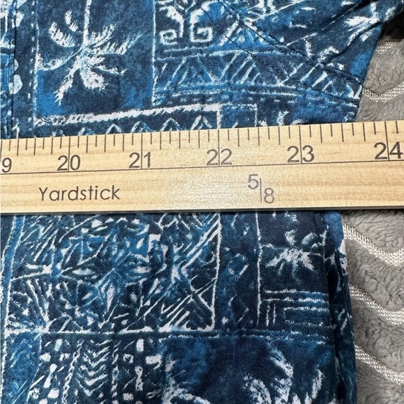 Haggar Hawaiian All Over Print Button Shirt AOP Mens XL Palm Tree Short Sleeve - Picture 6 of 11